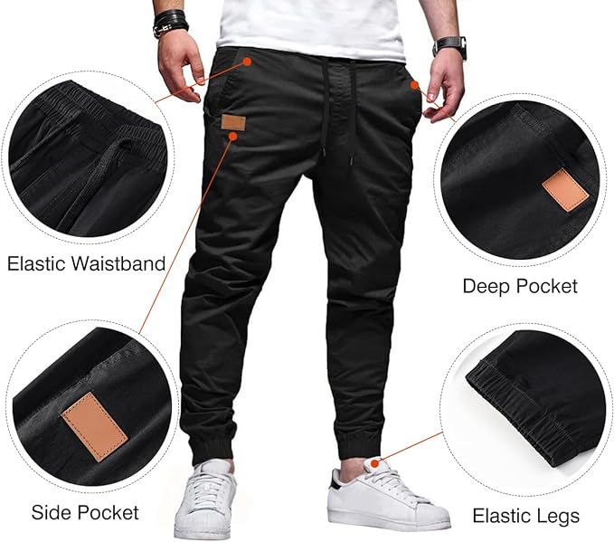 JMIERR Men's Casual Joggers Pants